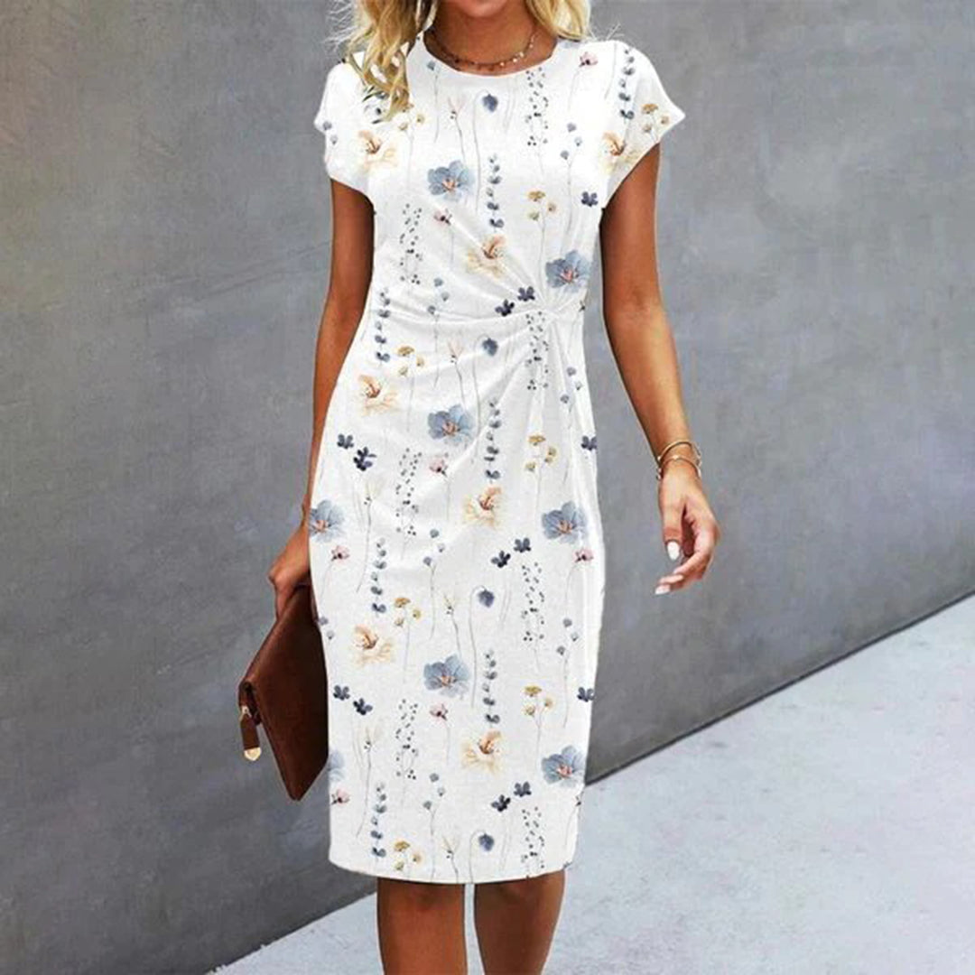 ANOUSHKA - Elegantes kurzärmeliges kleid