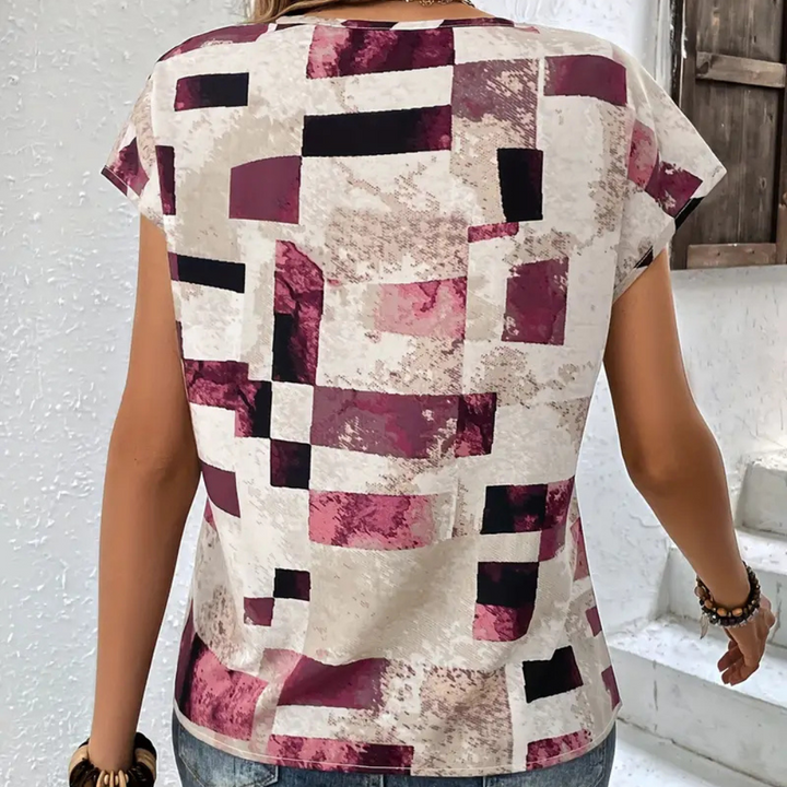 TARIAN - Entspanntes Geometrisches Damen-T-Shirt