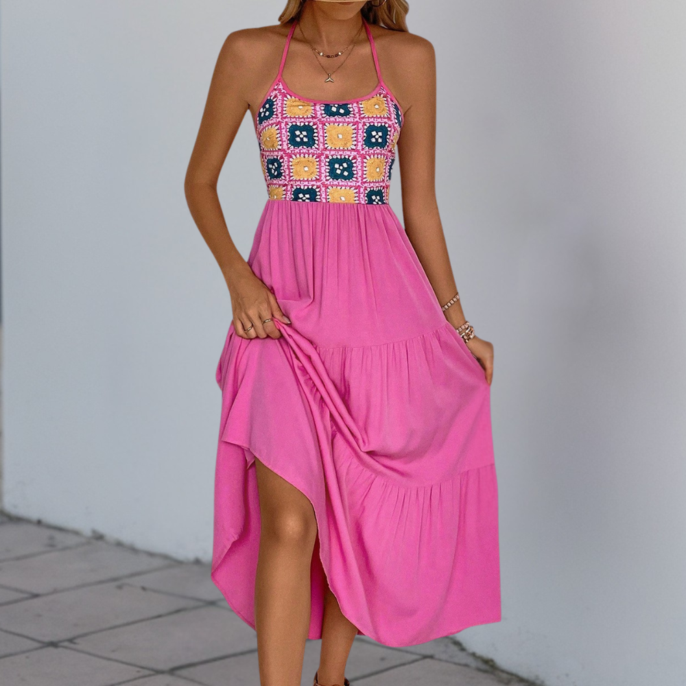 ALVERIA - Modisches Neckholderkleid für Damen