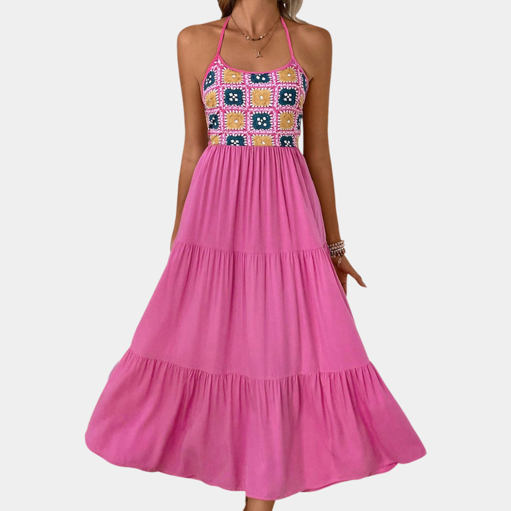 ALVERIA - Modisches Neckholderkleid für Damen