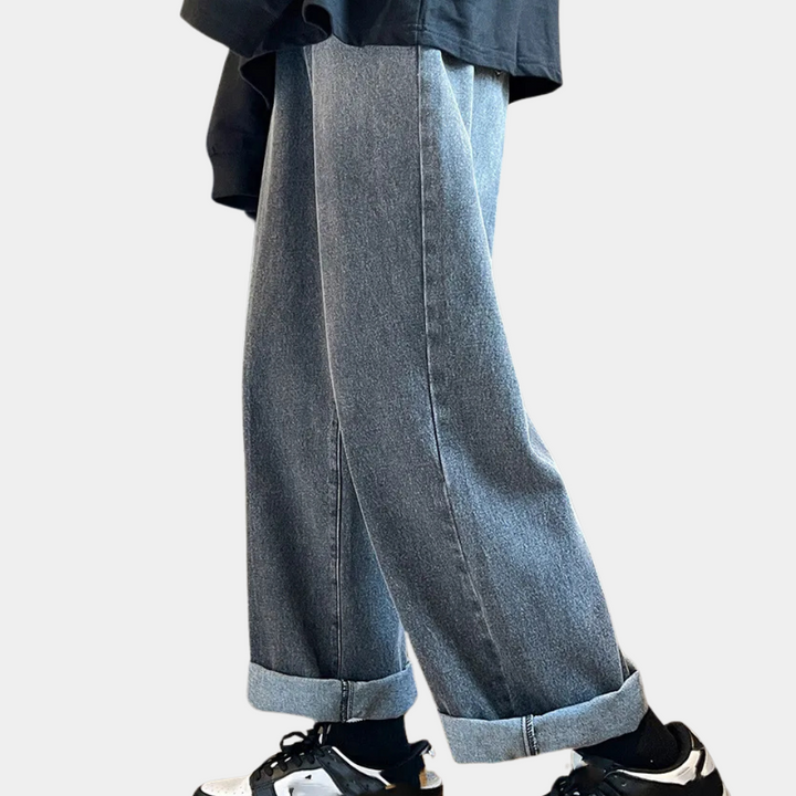 AMBROSE - Stilvolle Jeans mit weitem Bein für Herren