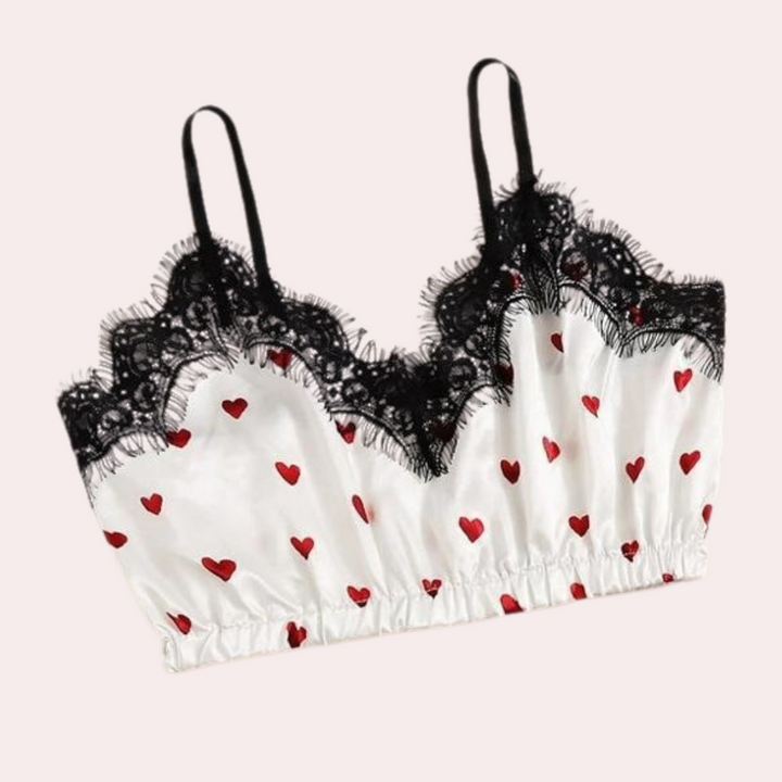 BELYNNA - Damen Spitzen Schlafanzug-Set