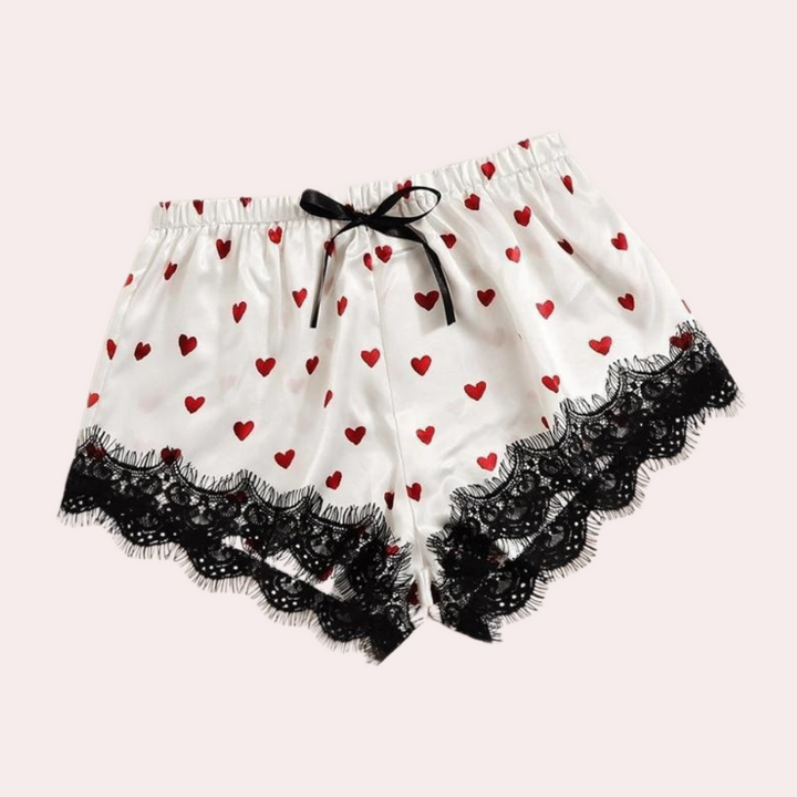 BELYNNA - Damen Spitzen Schlafanzug-Set
