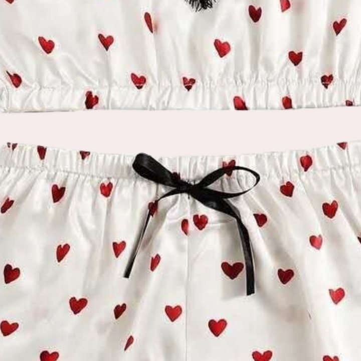 BELYNNA - Damen Spitzen Schlafanzug-Set