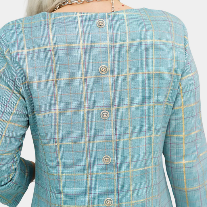 BRIELLA - Zeitloses kariertes Kleid für Damen