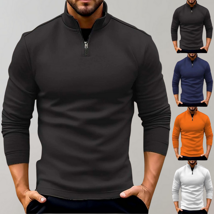Lyyti - Warmer Herrenpullover mit Reißverschluss