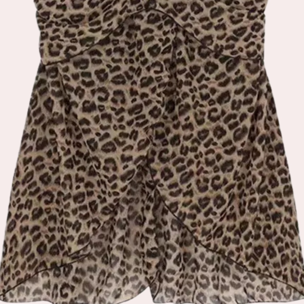 CYELINA - Stilvolles Leopardenmuster Halter top für Damen