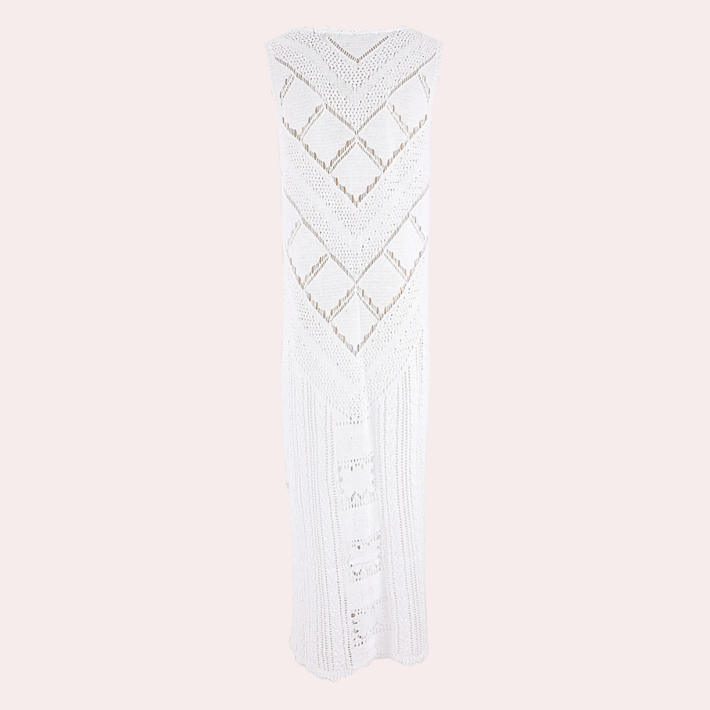 DELYSE - Elegantes gemustertes Strandkleid für Damen