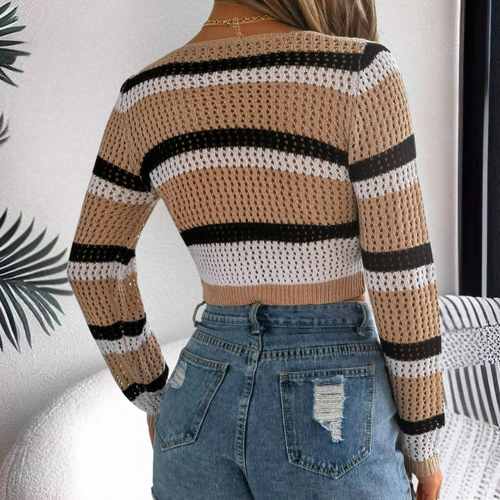 DELYSSA - Modischer kürzerer Cardigan für Damen