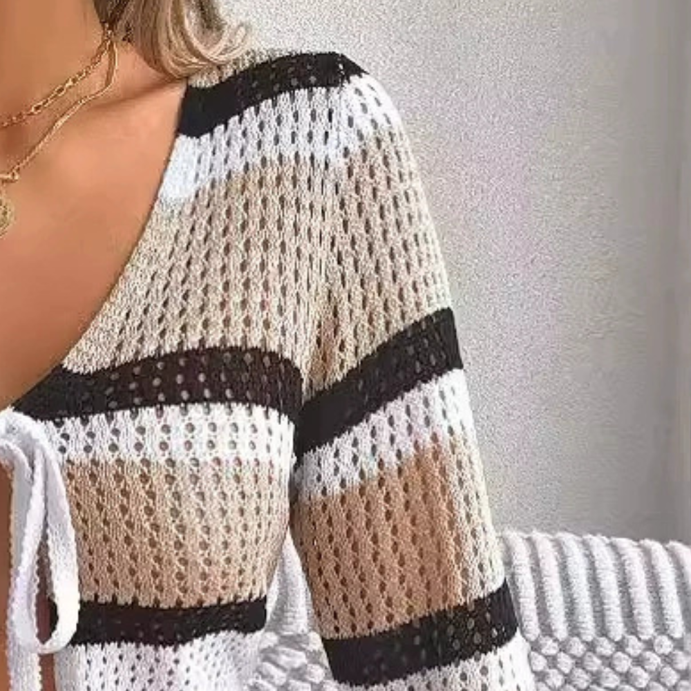 DELYSSA - Modischer kürzerer Cardigan für Damen