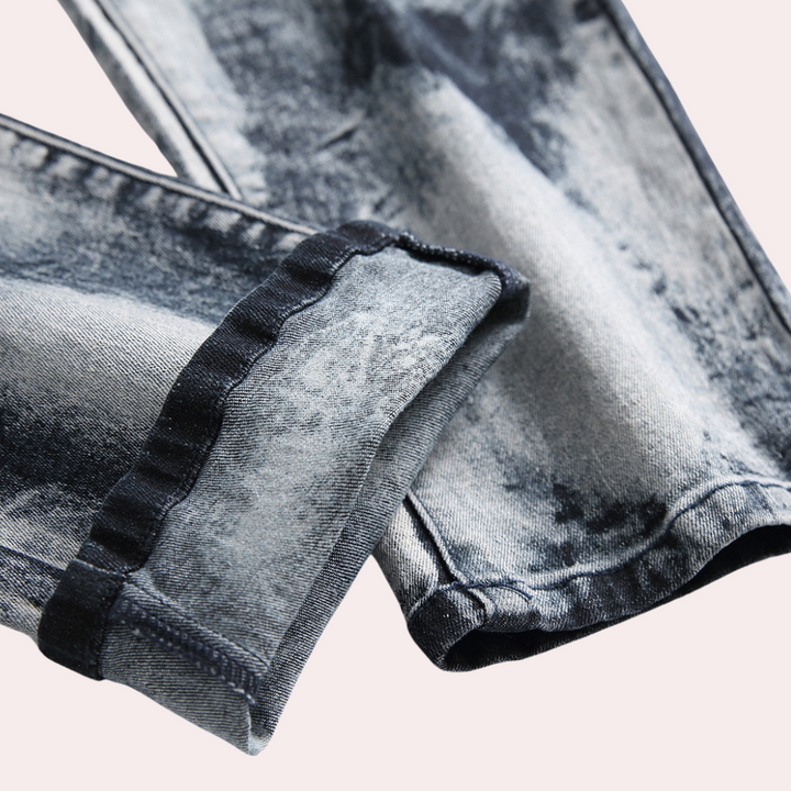 EGBERT - Trendige Gewaschen Herren-Denim-Jeans