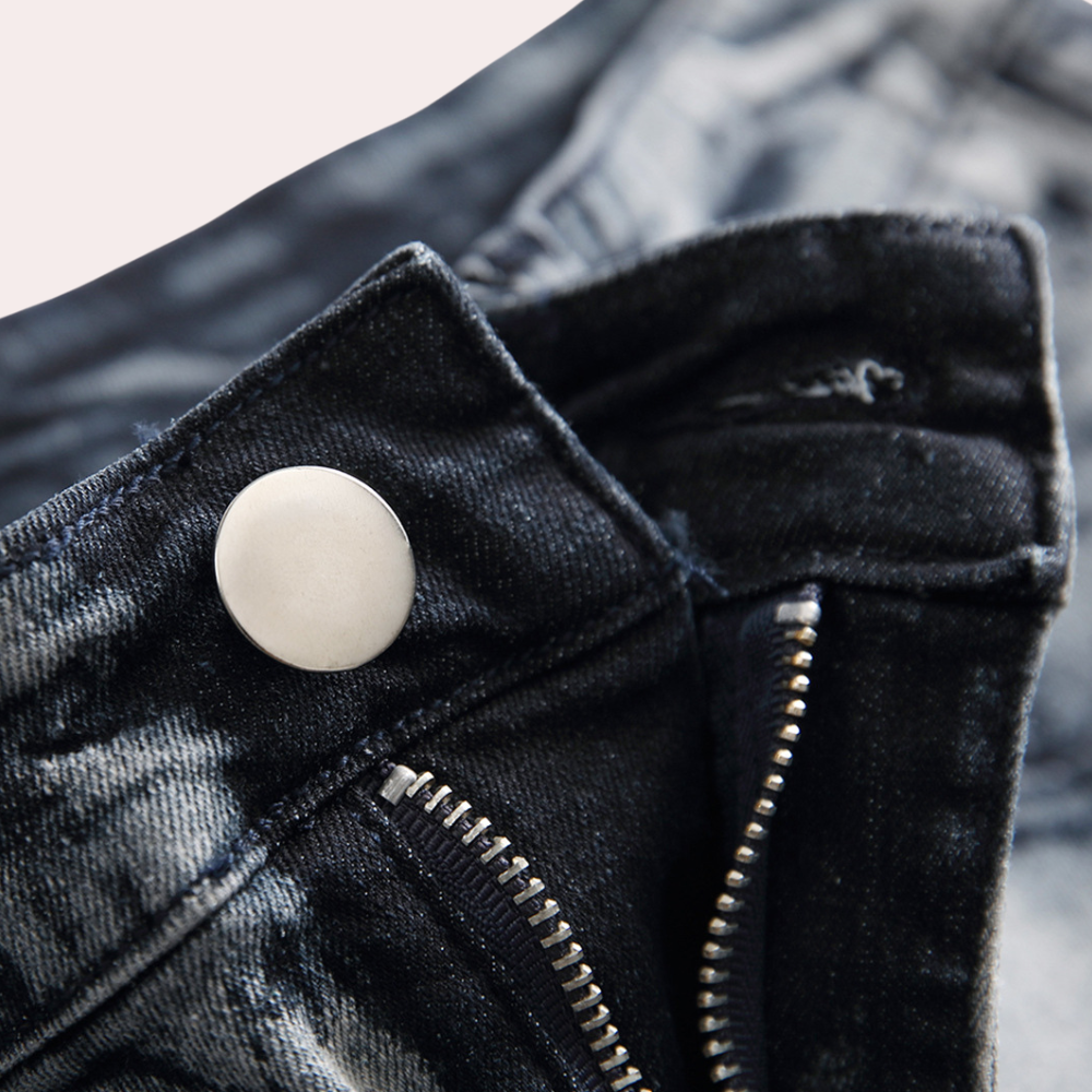 EGBERT - Trendige Gewaschen Herren-Denim-Jeans