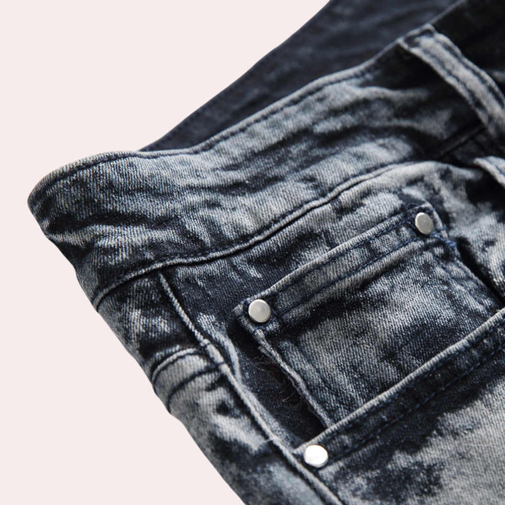EGBERT - Trendige Gewaschen Herren-Denim-Jeans