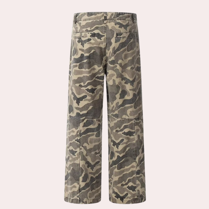 ELIASEN - Abgewaschene Tarnhose für Herren