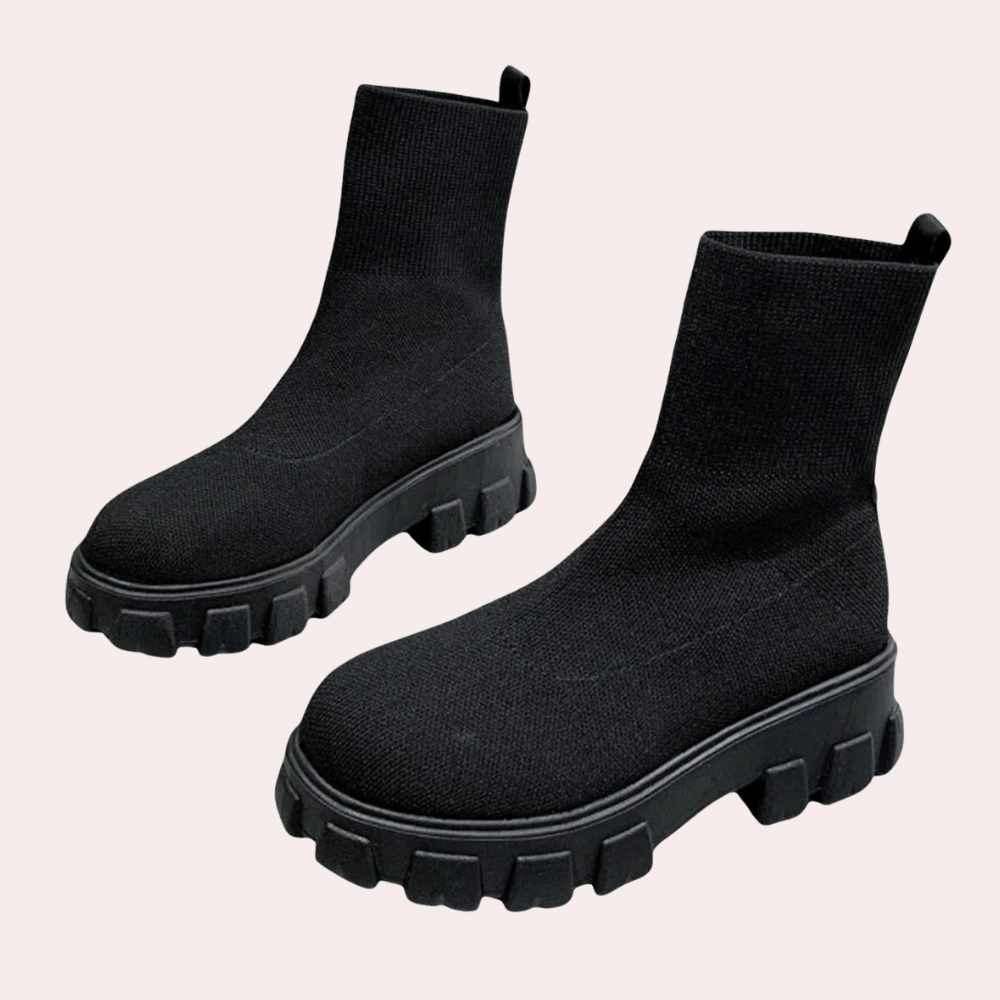 ELSIN - Trendige Strickstiefel für Damen