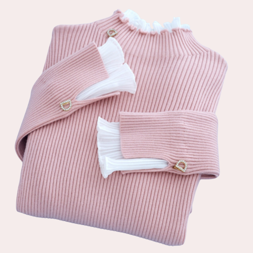 FLORINA - Trendiger Rippstrickpullover für Damen