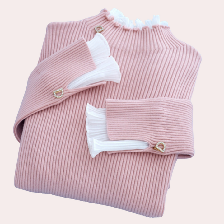 FLORINA - Trendiger Rippstrickpullover für Damen