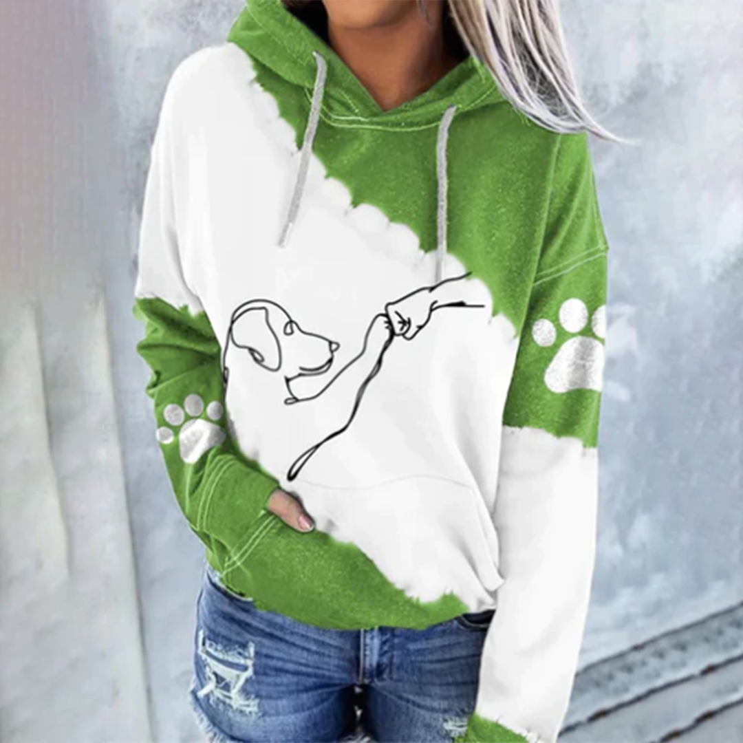 ROSAMUND - Trendiger hoodie mit hundedruck