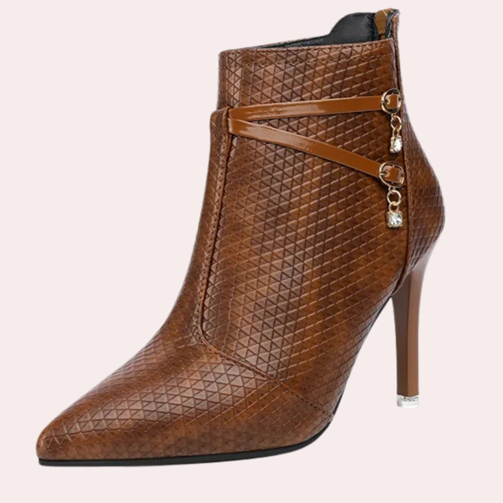 JACINA - Modische Spitze Stiefeletten für Damen