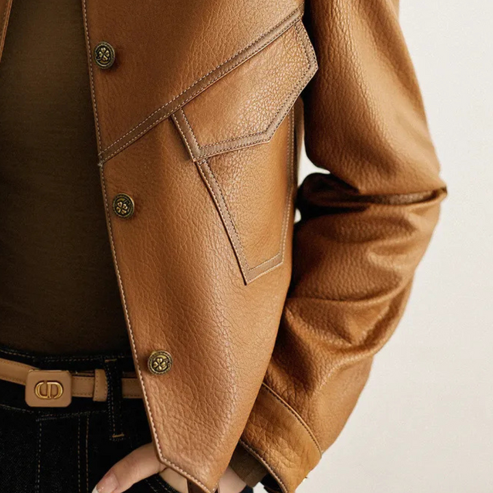 LYSBETH - Lässige Jacke mit Knöpfen für Damen