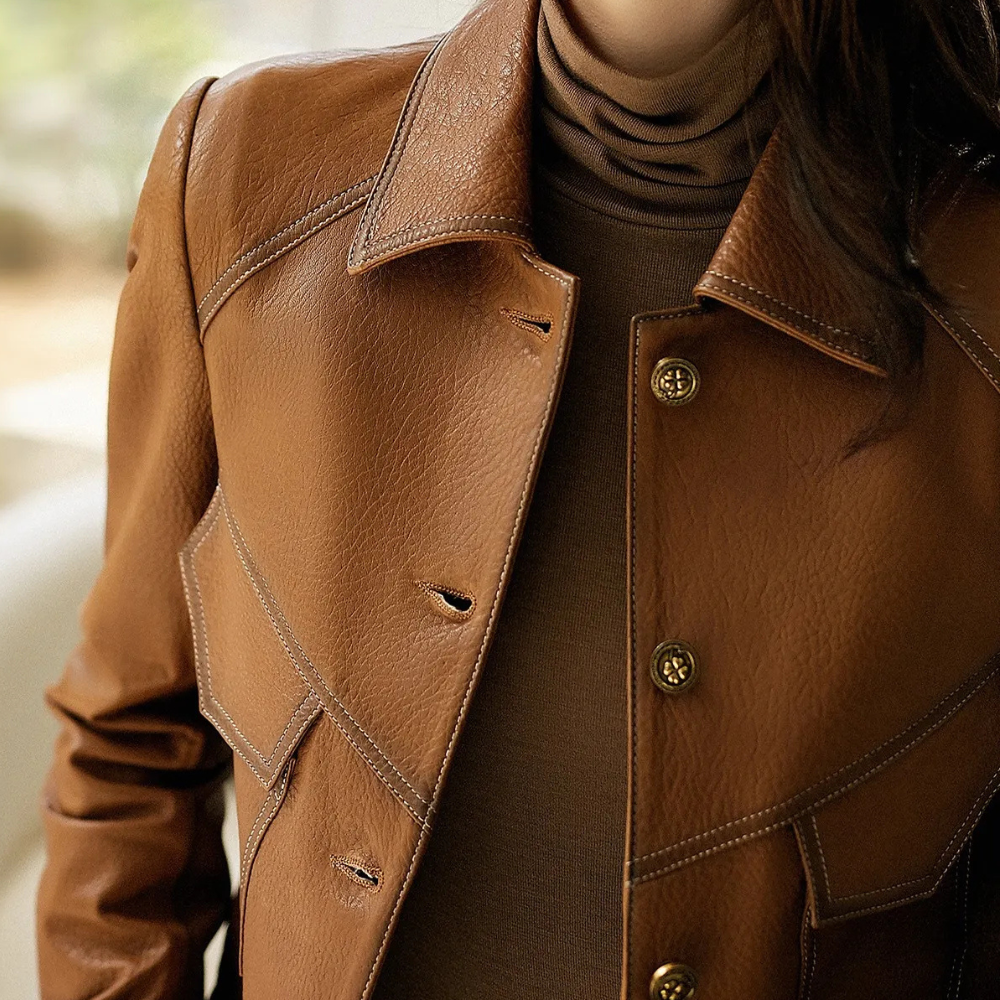 LYSBETH - Lässige Jacke mit Knöpfen für Damen