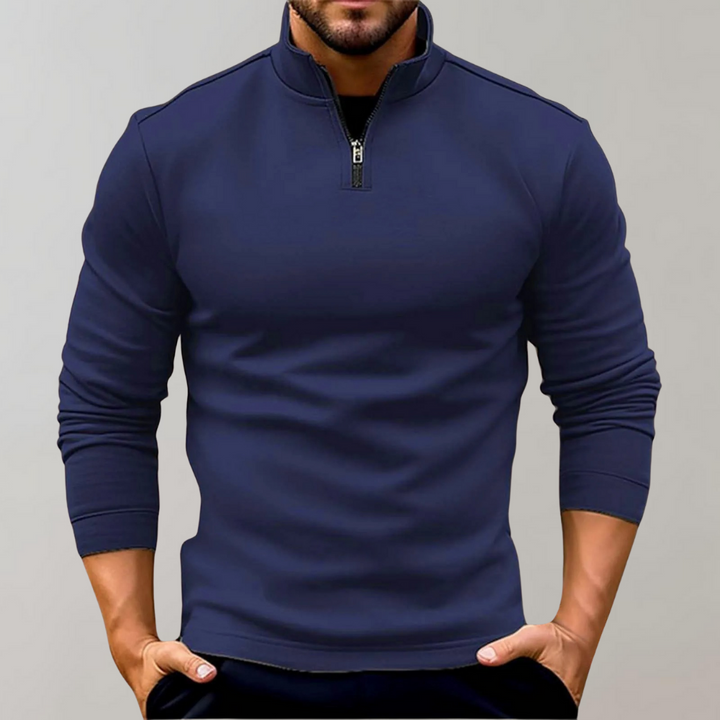 Lyyti - Warmer Herrenpullover mit Reißverschluss