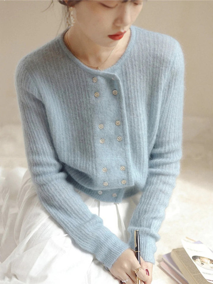 Mary - Strickjacke mit Knopfleiste für Damen