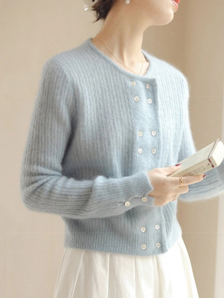 Mary - Strickjacke mit Knopfleiste für Damen