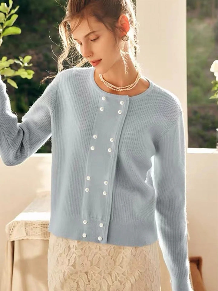 Mary - Strickjacke mit Knopfleiste für Damen