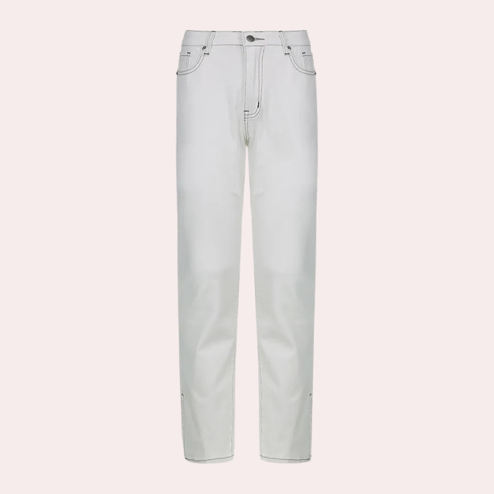 NORALYN - Hochtailliert Denim Hose für Damen