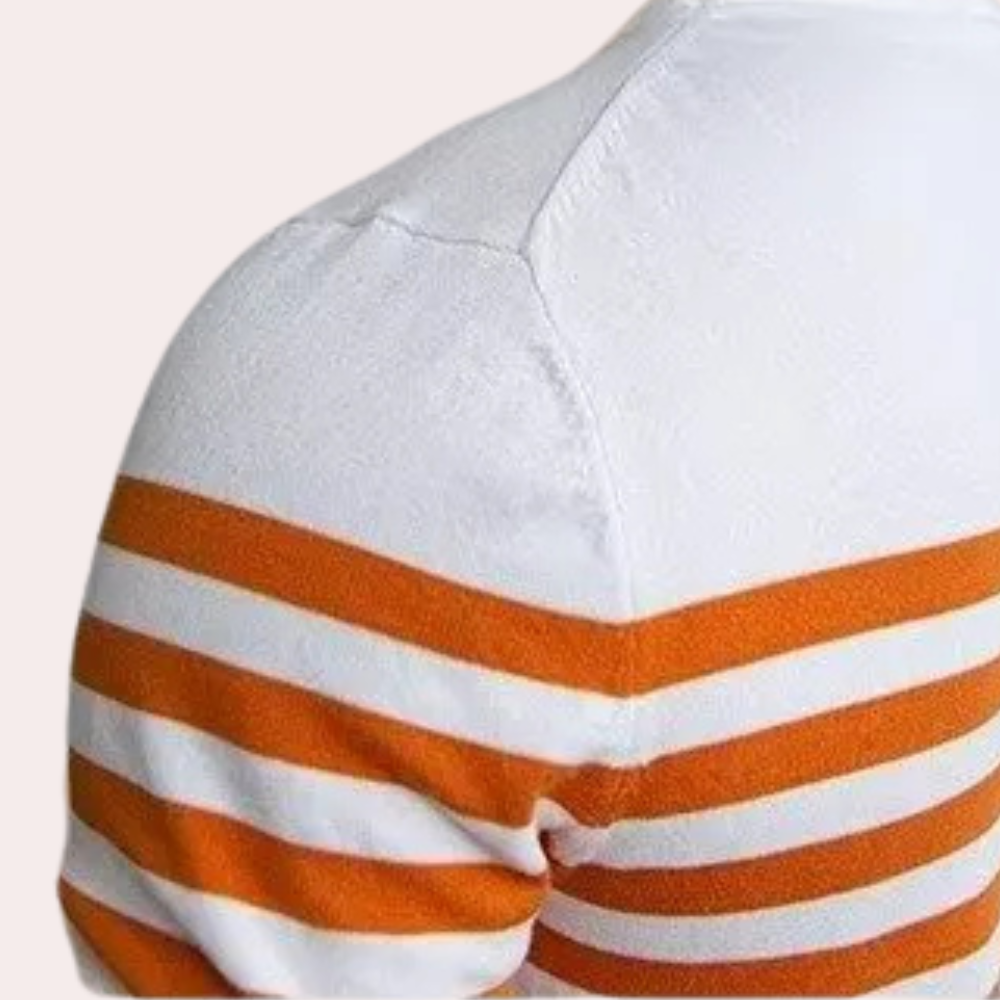 ORHAN - Gestreiftes Shirt mit Rundhals für Herren