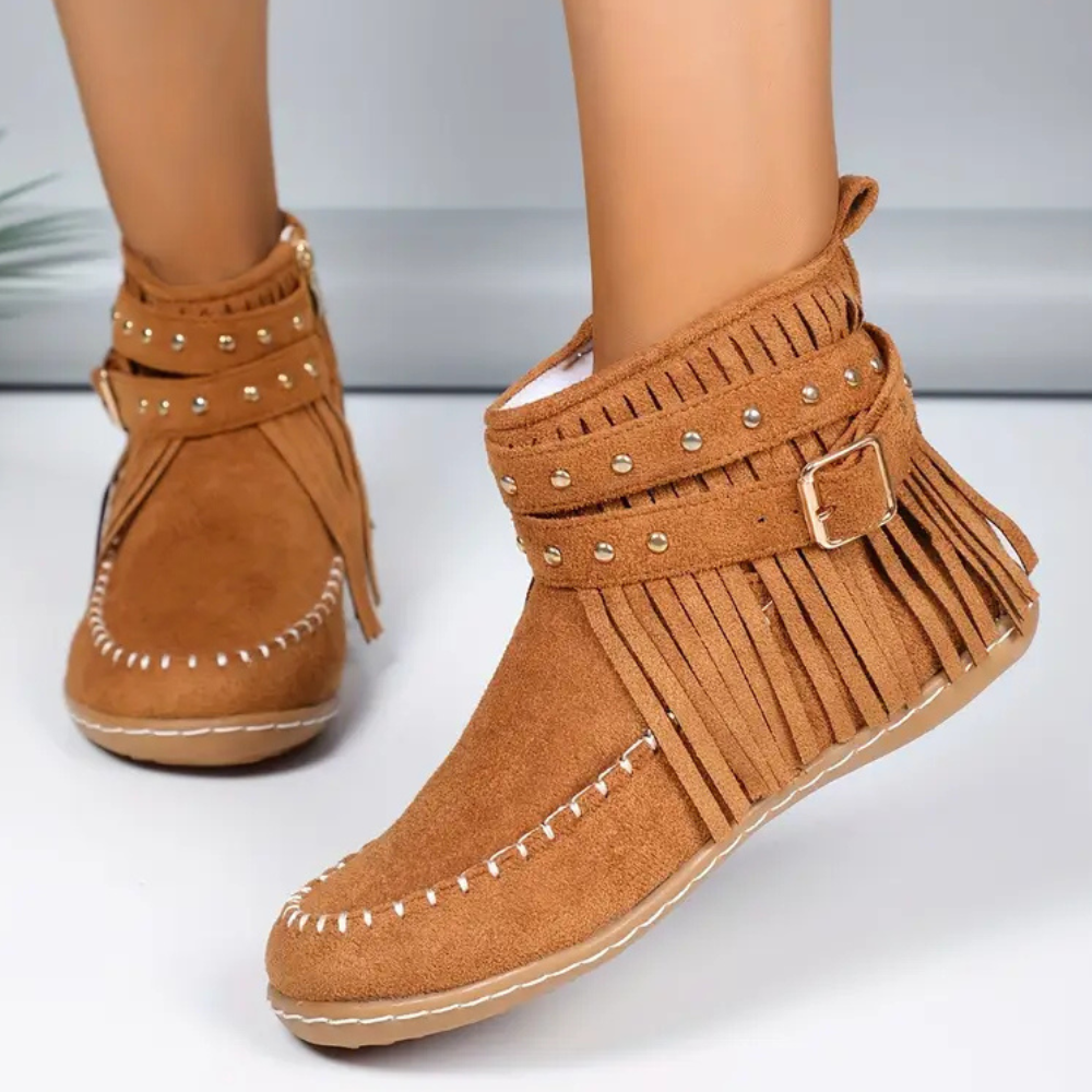ORLINA - Zeitlose Quasten-Stiefeletten für Damen