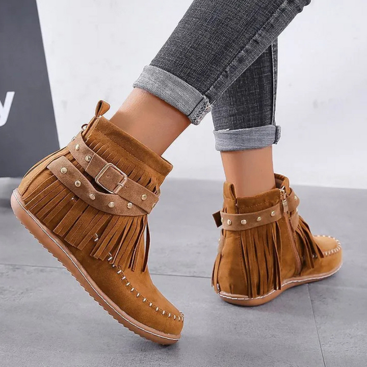 ORLINA - Zeitlose Quasten-Stiefeletten für Damen