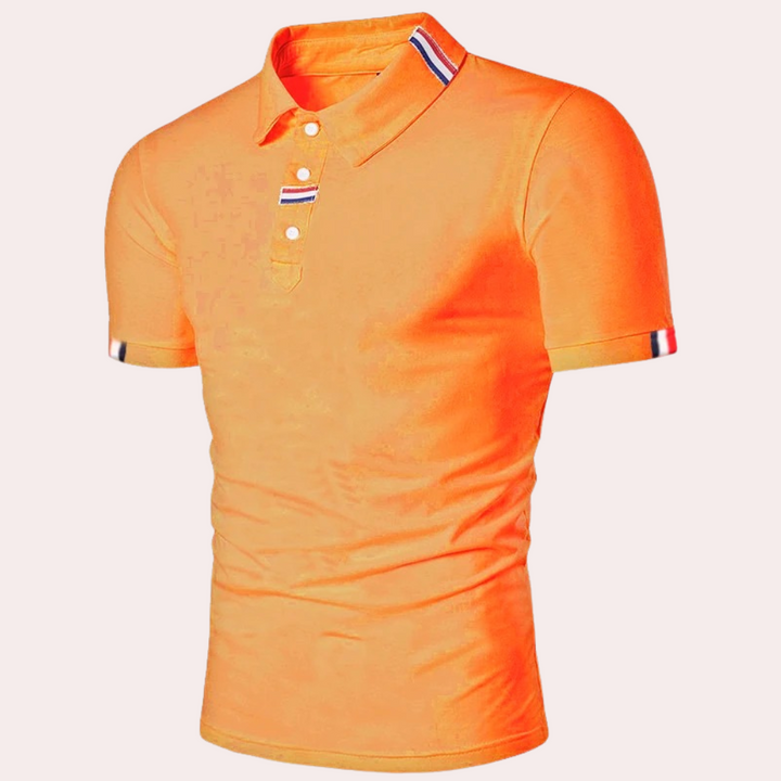 Orangefarbenes Hemd für Herren
