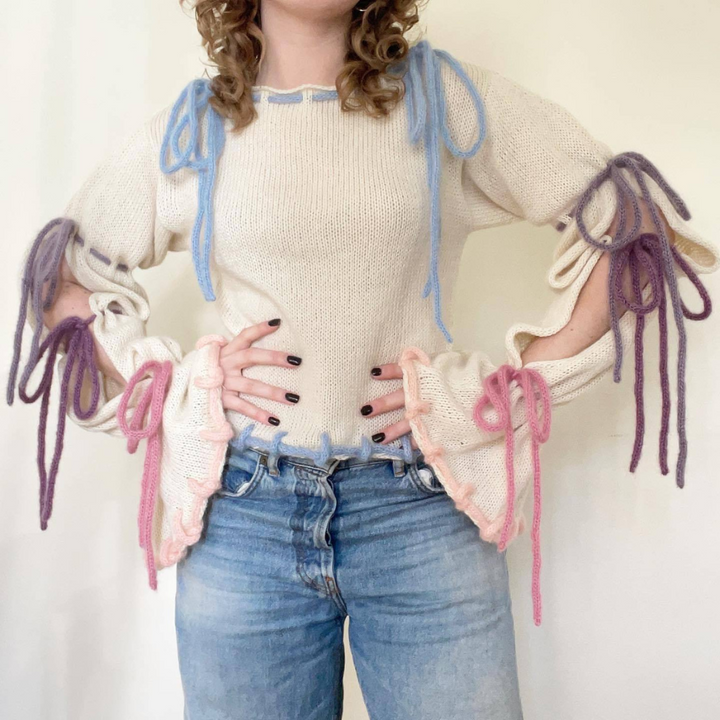 ROSALINDE - Trendiger Riemchenpullover für Damen
