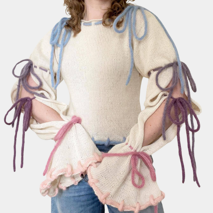 ROSALINDE - Trendiger Riemchenpullover für Damen