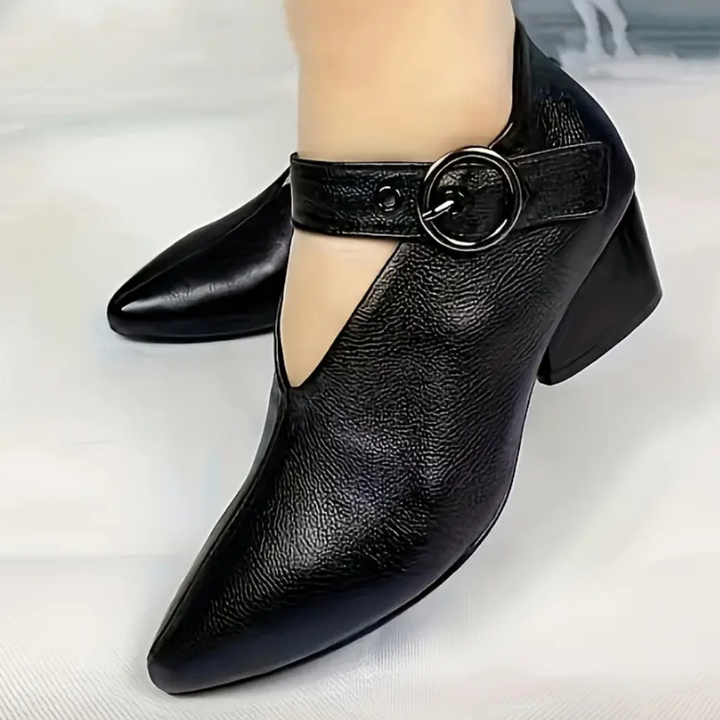 SARIAH - Stilvolle Spitze Schnallenschuhe für Damen