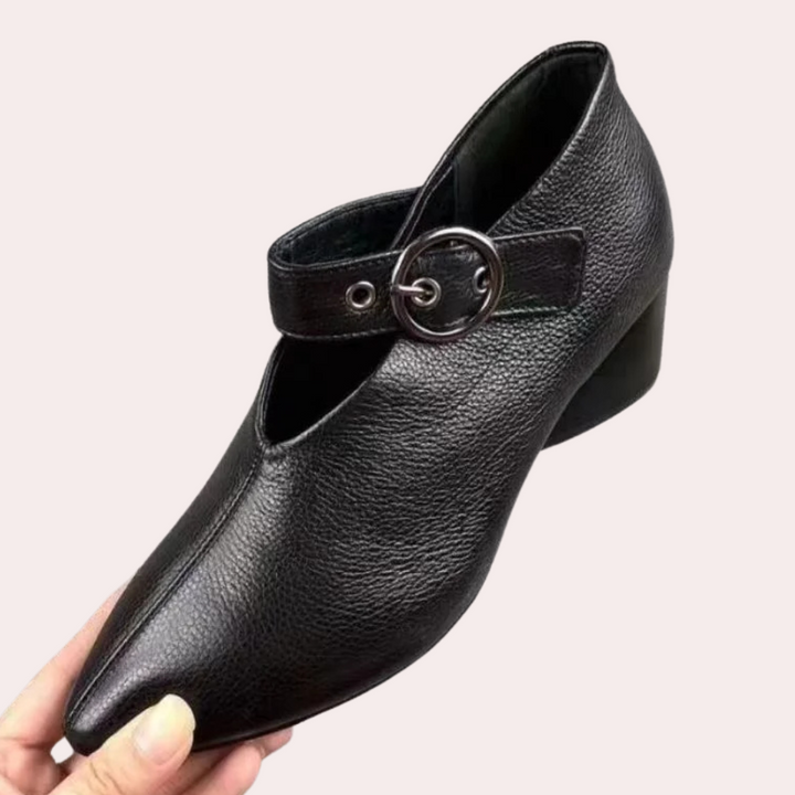 SARIAH - Stilvolle Spitze Schnallenschuhe für Damen