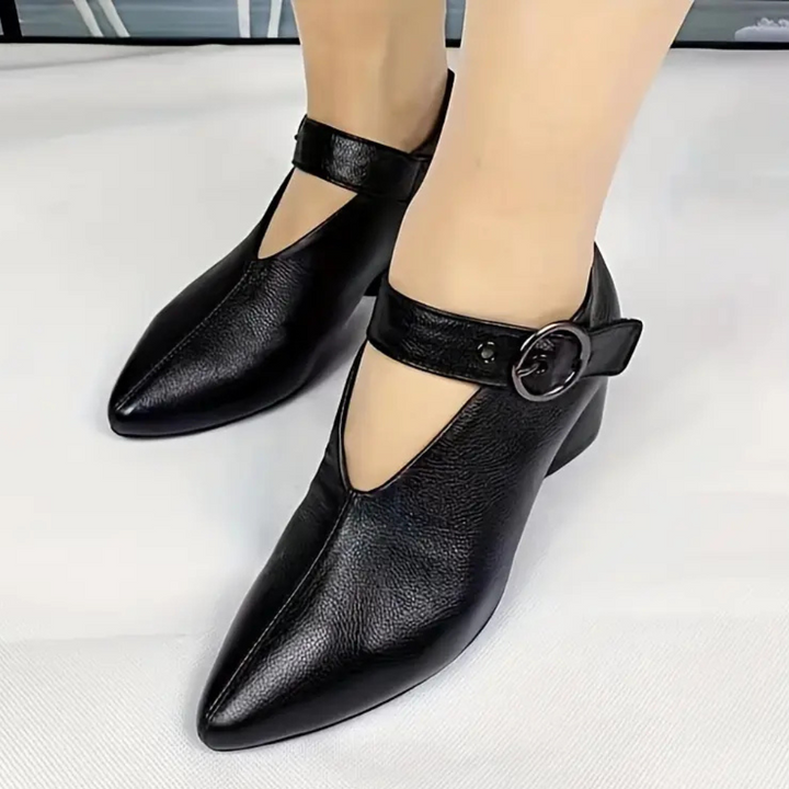 SARIAH - Stilvolle Spitze Schnallenschuhe für Damen