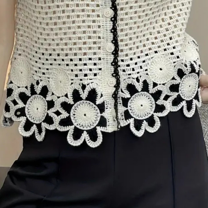TAIA - Trendige ausgehöhlte Bluse für Damen