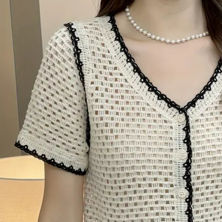 TAIA - Trendige ausgehöhlte Bluse für Damen