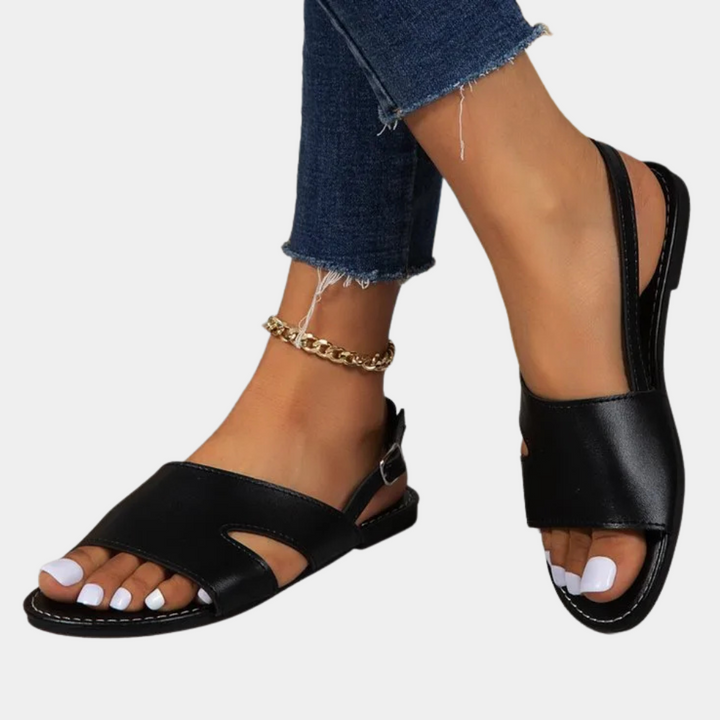 TAMAS - Trendige Flachsandalen mit Schnallen für Damen
