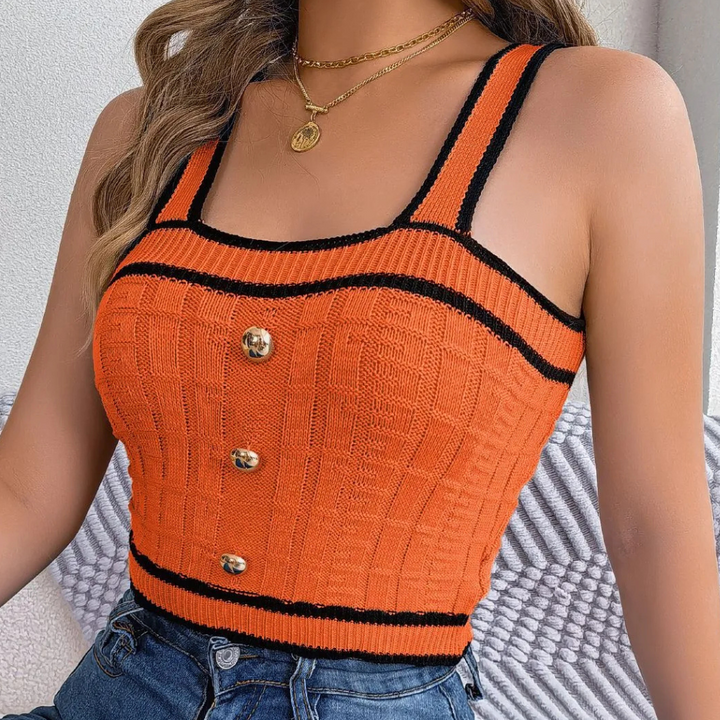 TARYN - Trendiges Sommer-Stricktop für Damen