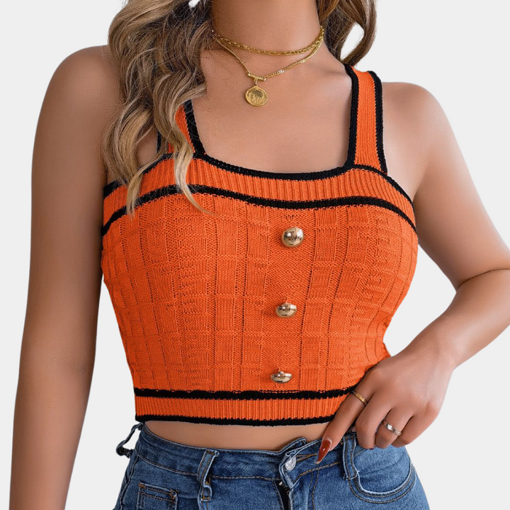 TARYN - Trendiges Sommer-Stricktop für Damen