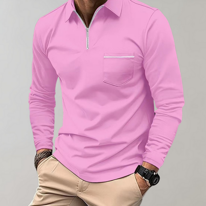 Todd - Poloshirt mit langen Ärmeln für Herren