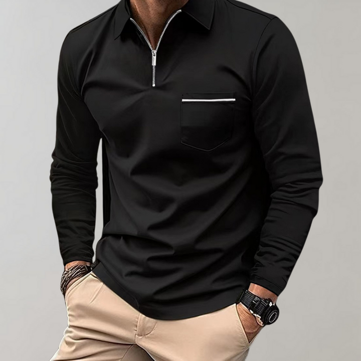Todd - Poloshirt mit langen Ärmeln für Herren
