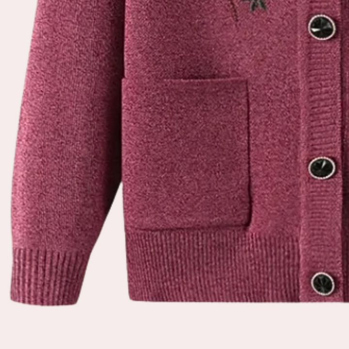 VAILYN - Blütenmotiv Strickpullover für Damen