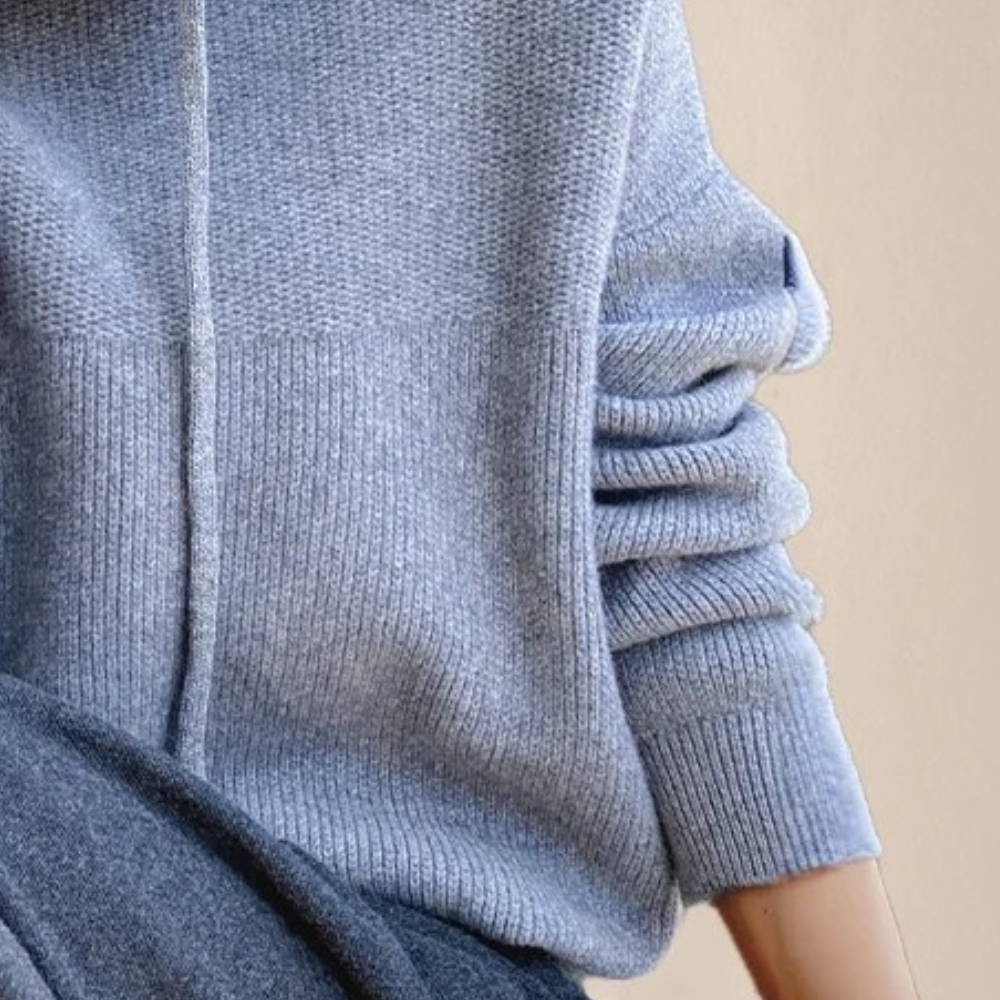 XYLONA - Turtleneck Pullover mit Kordelzug für Damen