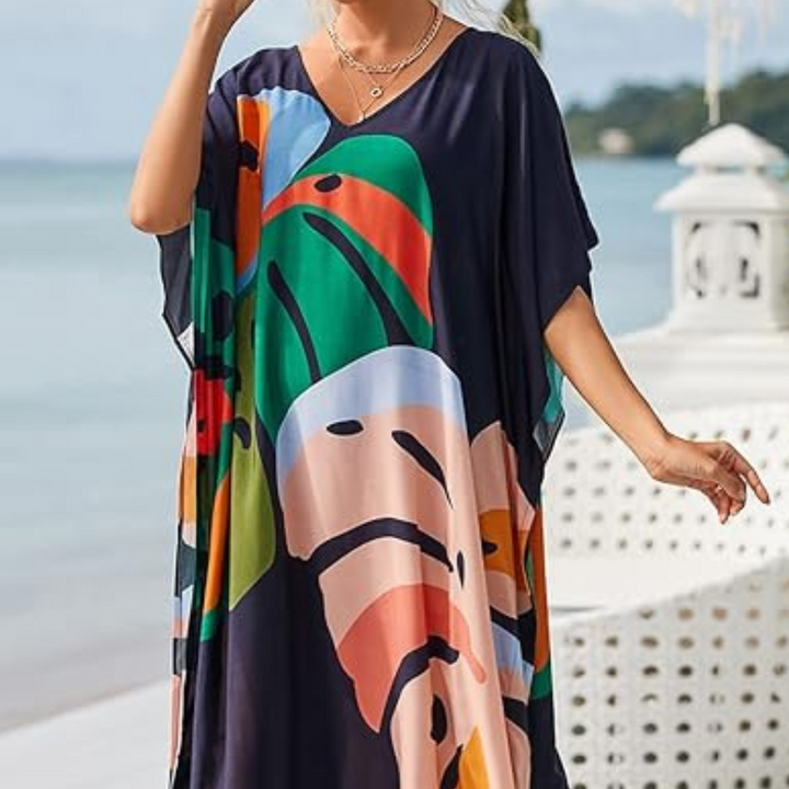 YLVA - Luftiges bedrucktes Sommerkleid für Damen