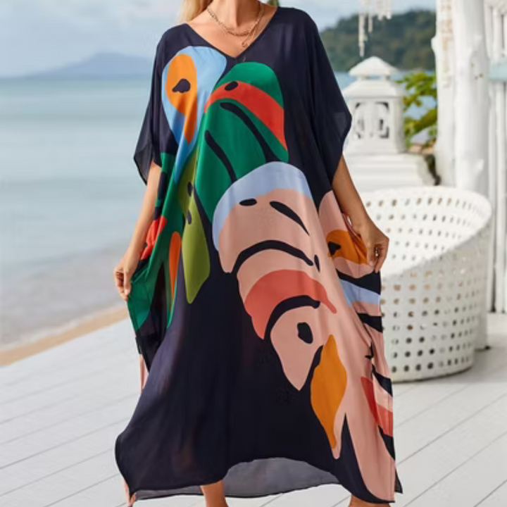 YLVA - Luftiges bedrucktes Sommerkleid für Damen